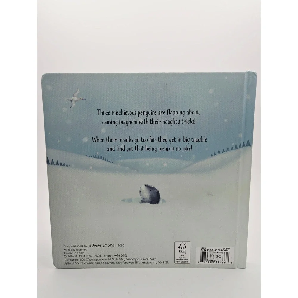Jellycat The Naughty Penguins Board Book Kirsten Irving Lizzie Walkley BK4NP